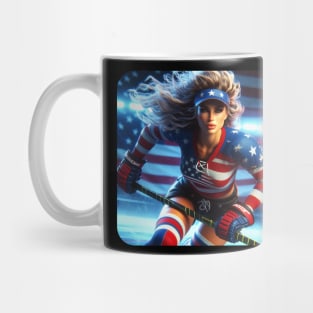 American Woman Ice Hockey Player #4 Mug